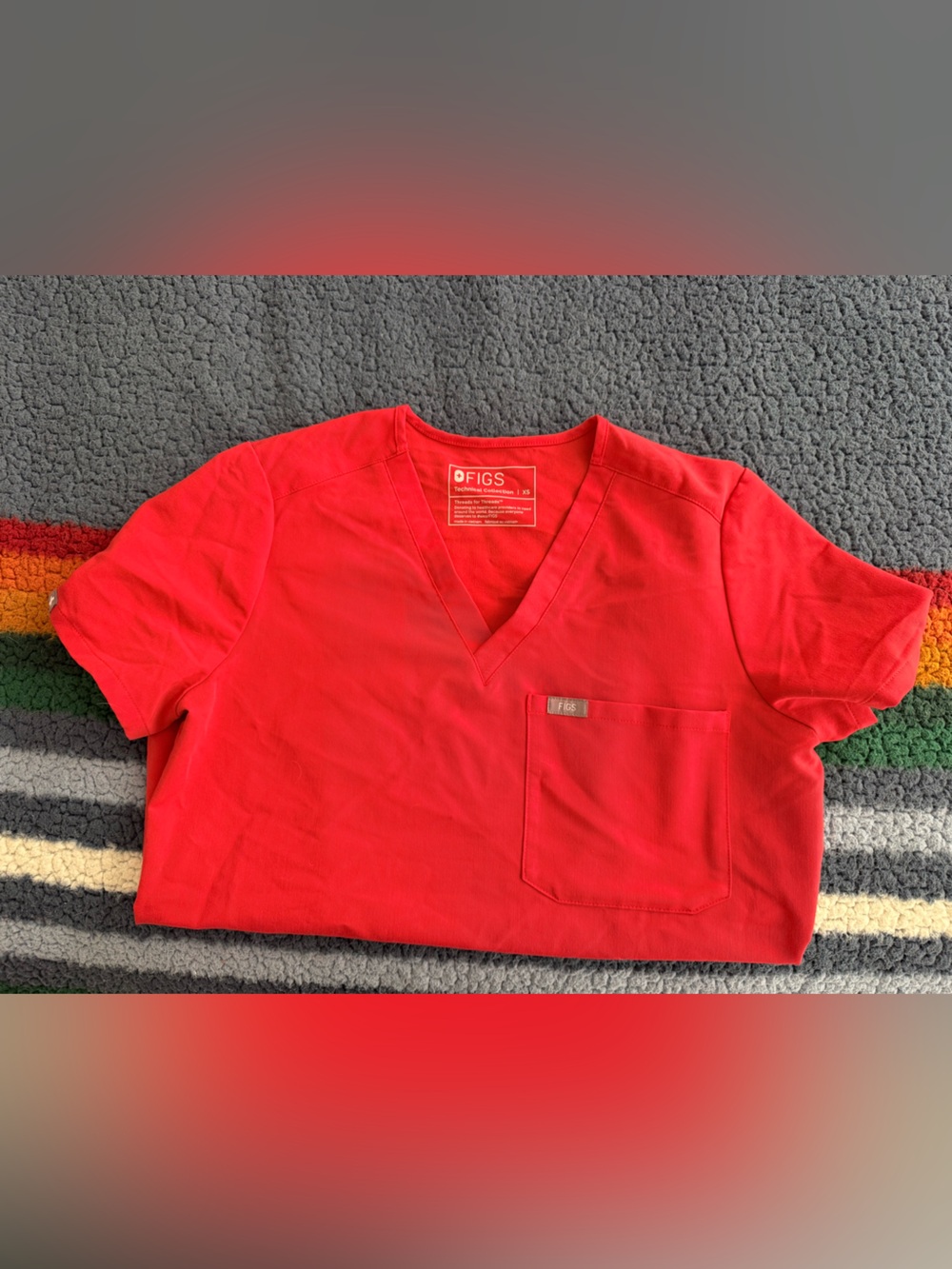 FIGS Vibrant Red Scrubs